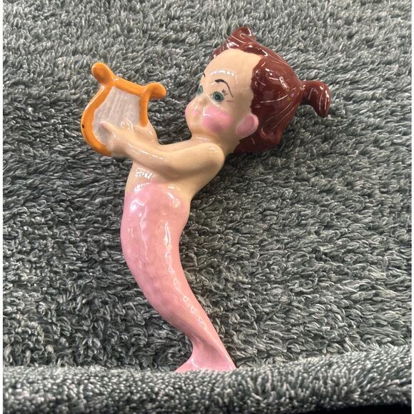 MCM Ceramic Mermaid Wall Hanging c1968 - Picture 2 of 10